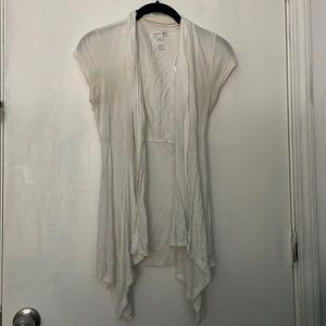 A white cardigan